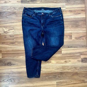 Silver Skinny Crop Jeans